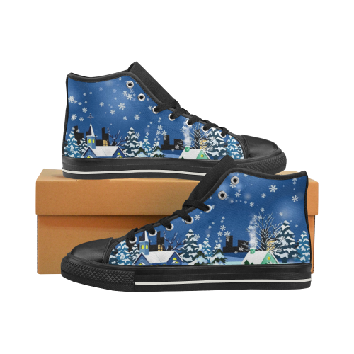SNOW KINGDOM High Top Canvas Shoes for Kid (Model 017)
