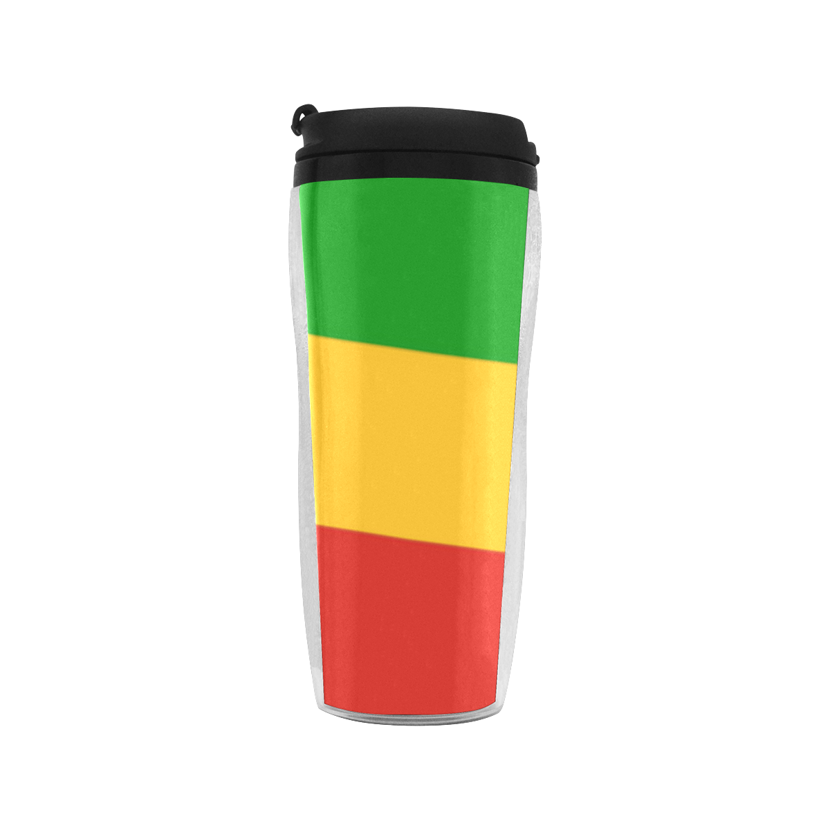 Rastafari Flag Colored Stripes Reusable Coffee Cup (11.8oz)