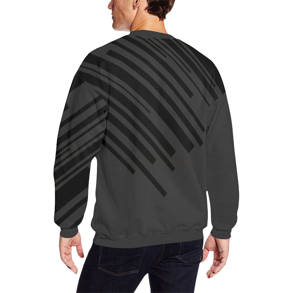night city trans Men's Oversized Fleece Crew Sweatshirt (Model H18)