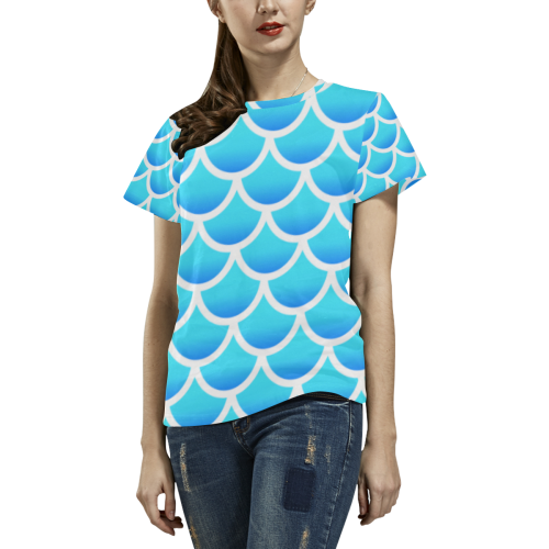 Siren All Over Print T-Shirt for Women (USA Size) (Model T40)