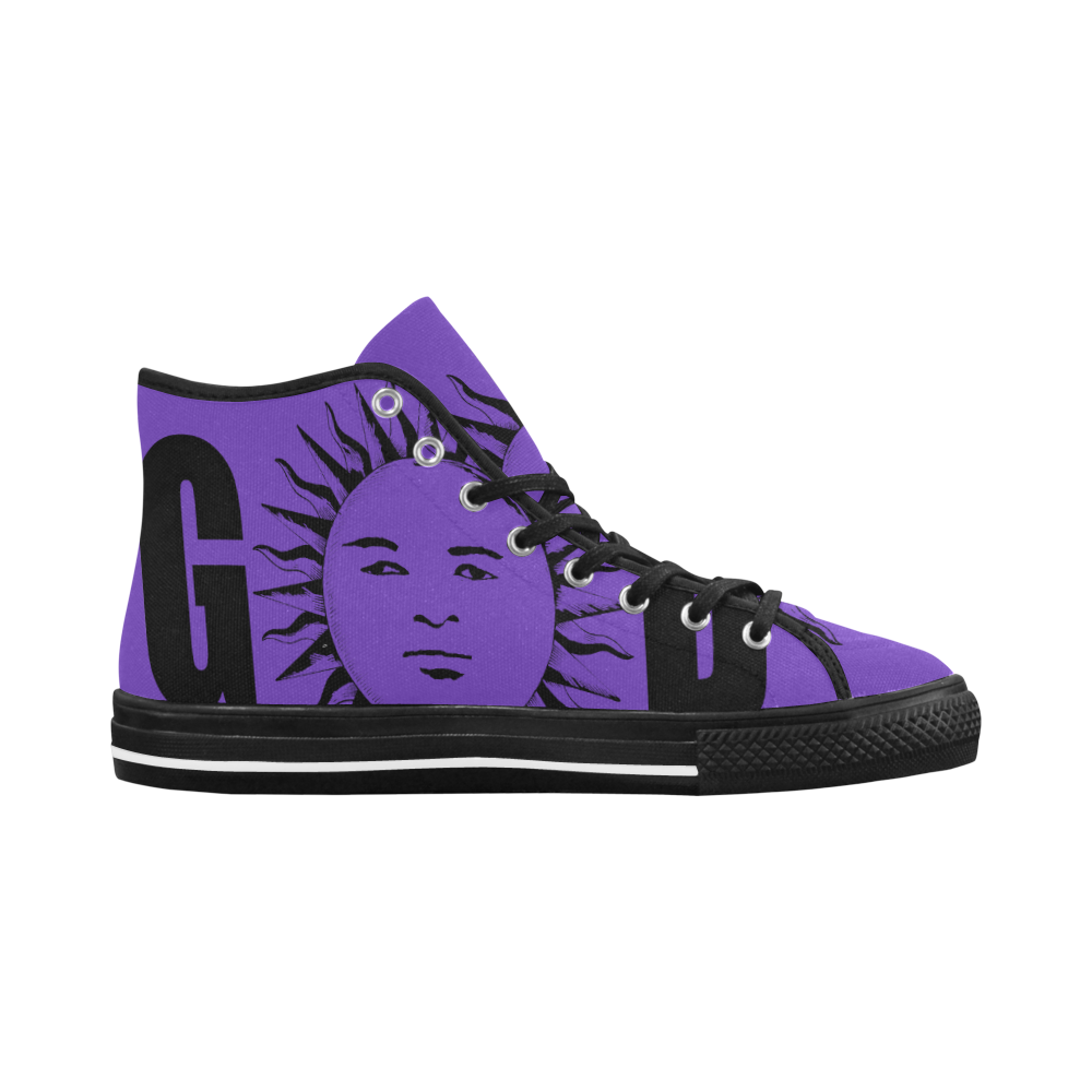 GOD Men Retros Purple & Black Vancouver H Men's Canvas Shoes/Large (1013-1)