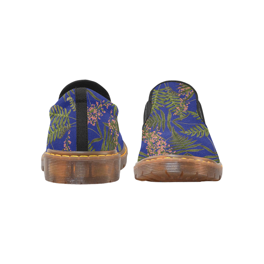 fern blue Martin Women's Slip-On Loafer/Large Size (Model 12031)
