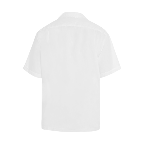 Wonderful Winter White Solid Colored Hawaiian Shirt (Model T58)