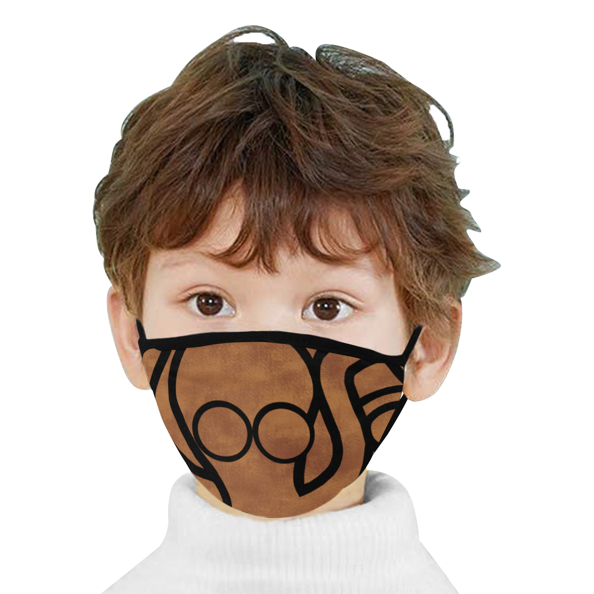 Octo-Doodle-Pus Brown Mouth Mask