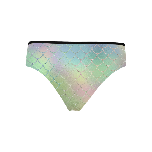 Pastel Mermaid Sparkles Women's Hipster Panties (Model L33)