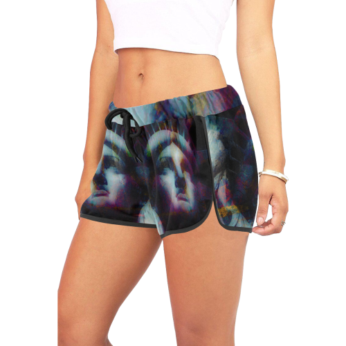 STATUE OF LIBERTY 5 LARGE Women's All Over Print Relaxed Shorts (Model L19)