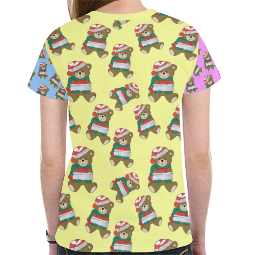 Beary Christmas New All Over Print T-shirt for Women (Model T45)