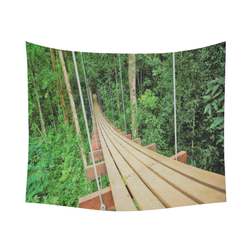 Jungle Cotton Linen Wall Tapestry 60"x 51"