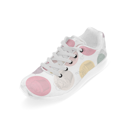 Colorful Cupcakes Kid's Running Shoes (Model 020)