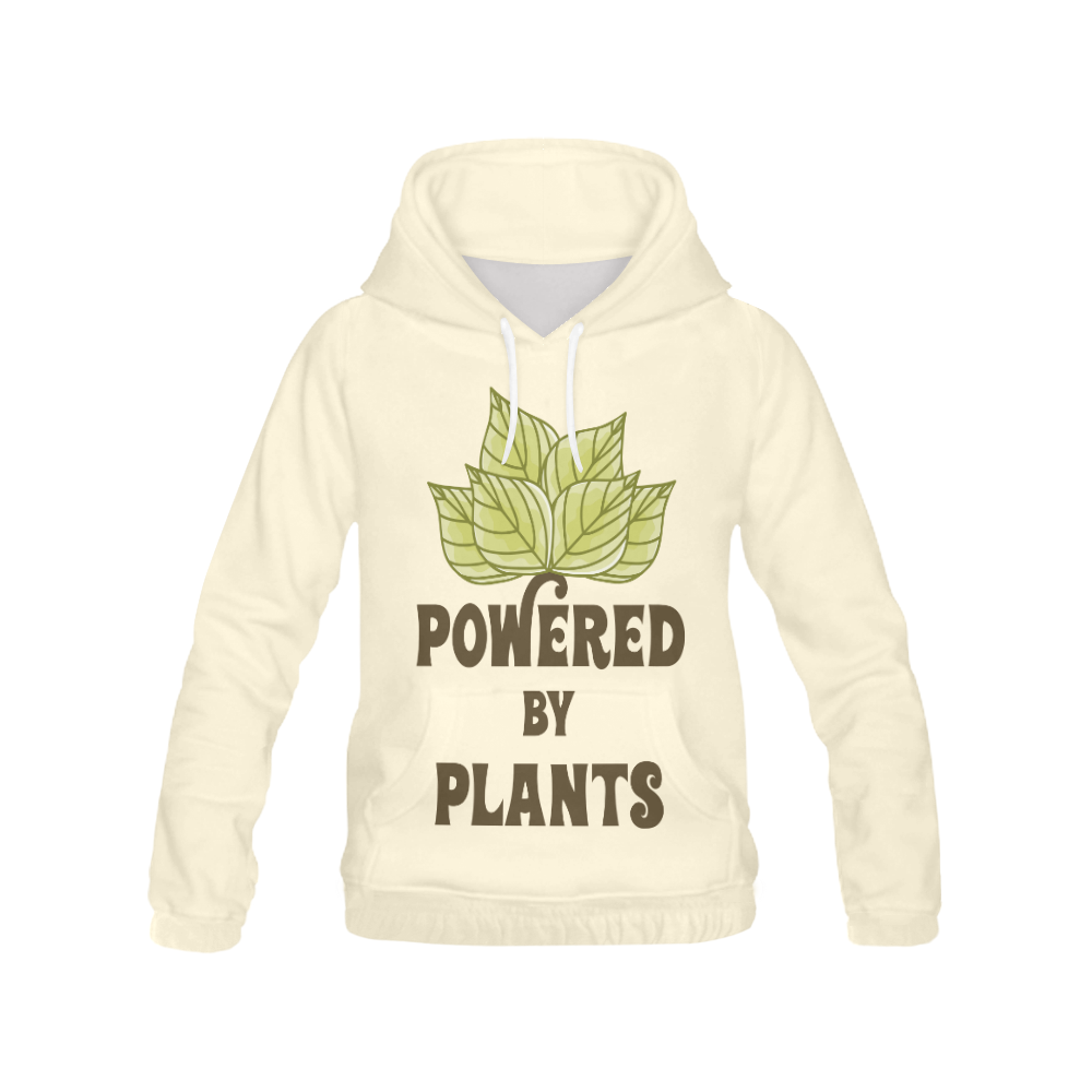 Powered by Plants (vegan) All Over Print Hoodie for Men/Large Size (USA Size) (Model H13)
