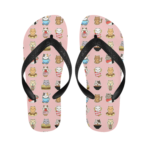 pink Flip Flops for Men/Women (Model 040)