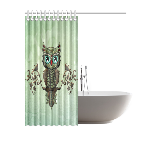 Wonderful owl, diamonds Shower Curtain 60"x72"