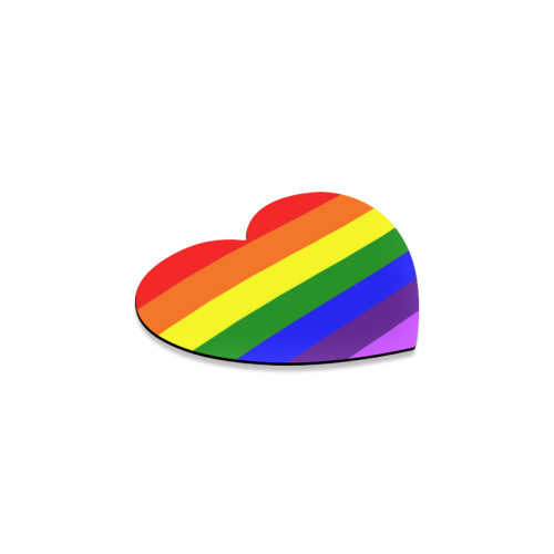 Rainbow Flag (Gay Pride - LGBTQIA+) Heart Coaster