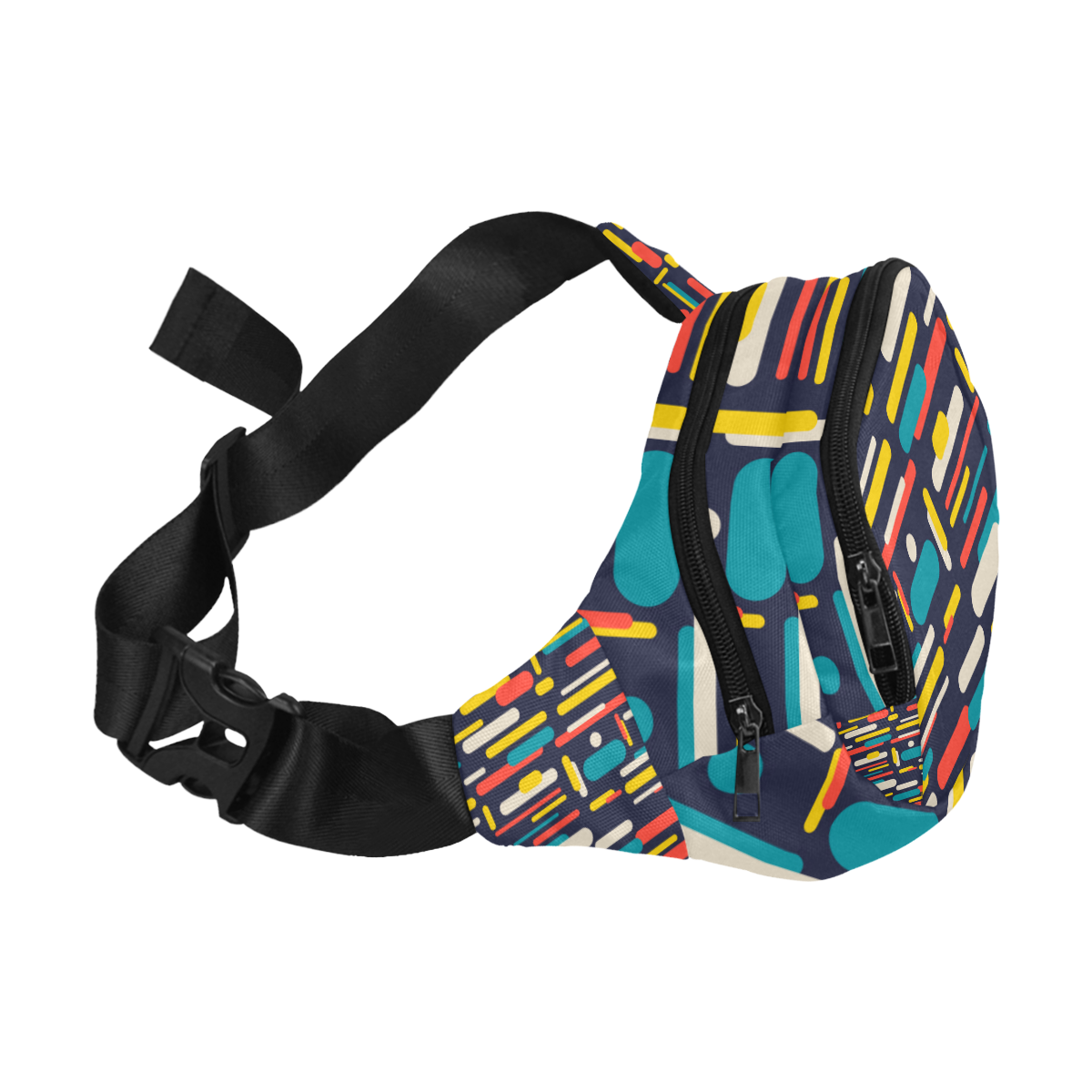 Colorful Rectangles Fanny Pack/Small (Model 1677)