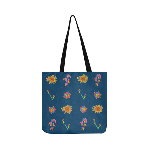 Super Tropical Floral 5 Reusable Shopping Bag Model 1660 (Two sides)