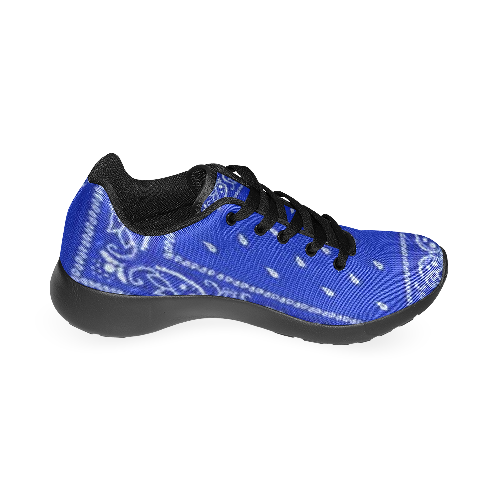 Blue Bandana-Black Men’s Running Shoes (Model 020)