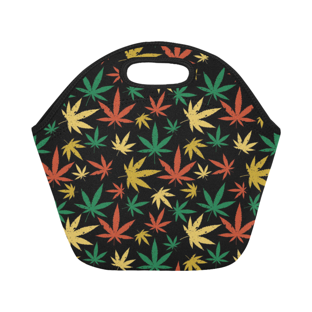 Cannabis Pattern Neoprene Lunch Bag/Small (Model 1669)