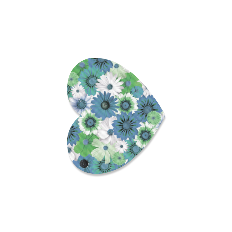 Spring Time Flowers 3 Heart Coaster