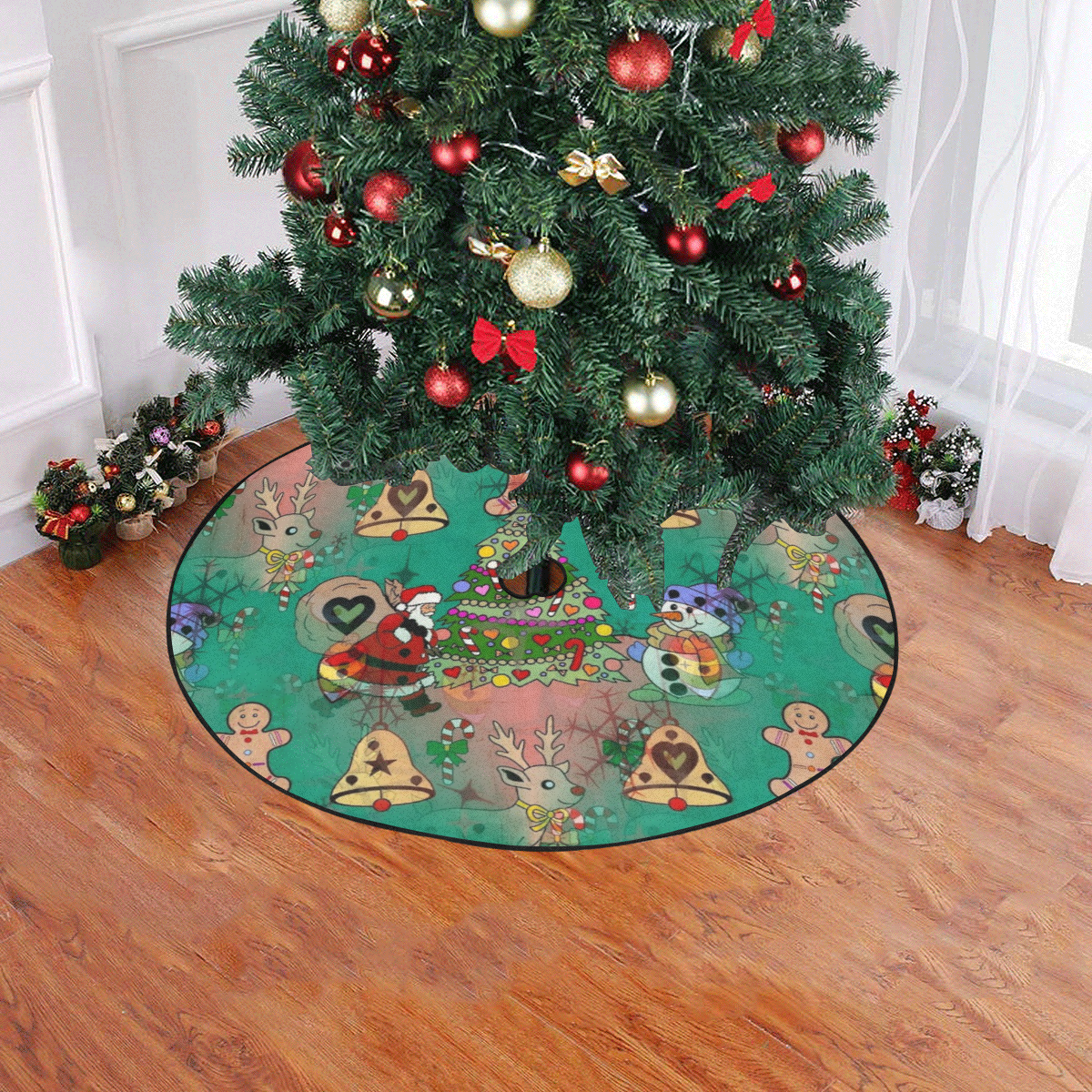 Christmas by Nico Bielow Christmas Tree Skirt 47" x 47"