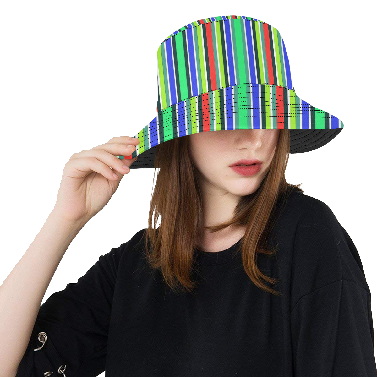 Vivid Colored Stripes 2 All Over Print Bucket Hat
