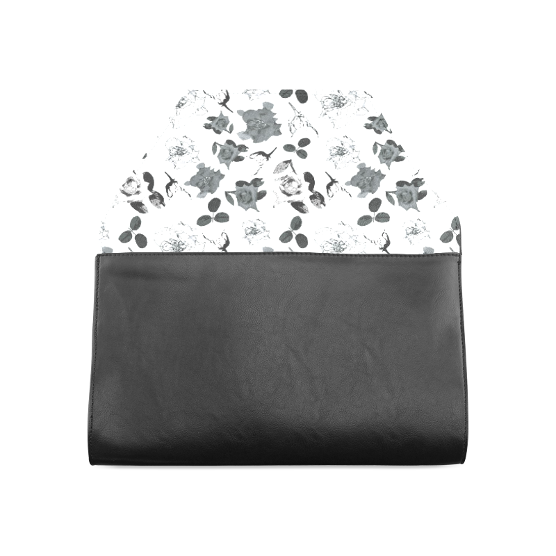 clutch b&w roses pillow Clutch Bag (Model 1630)