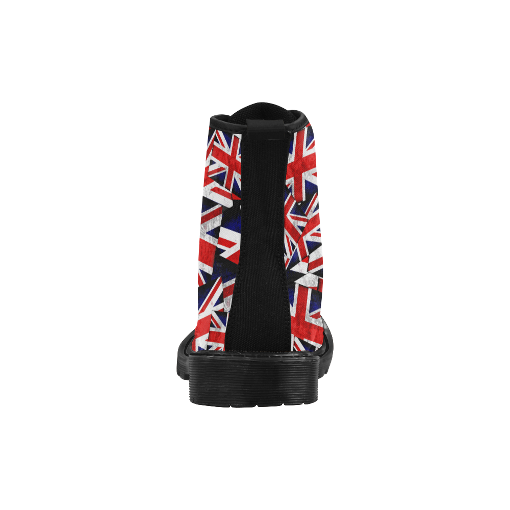 Union Jack British UK Flag Martin Boots for Men (Black) (Model 1203H)