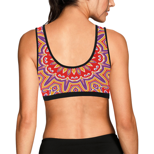 Oriental Kaleido 9 by JamColors Women's All Over Print Sports Bra (Model T52)