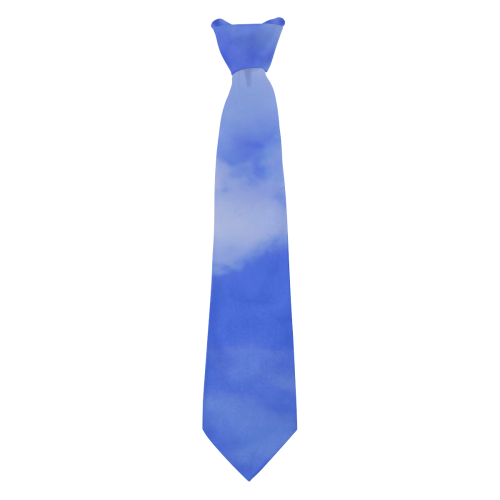 Blue Clouds Custom Peekaboo Tie with Hidden Picture