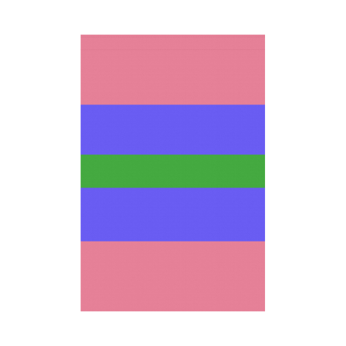 Trigender Flag Garden Flag 12‘’x18‘’（Without Flagpole）