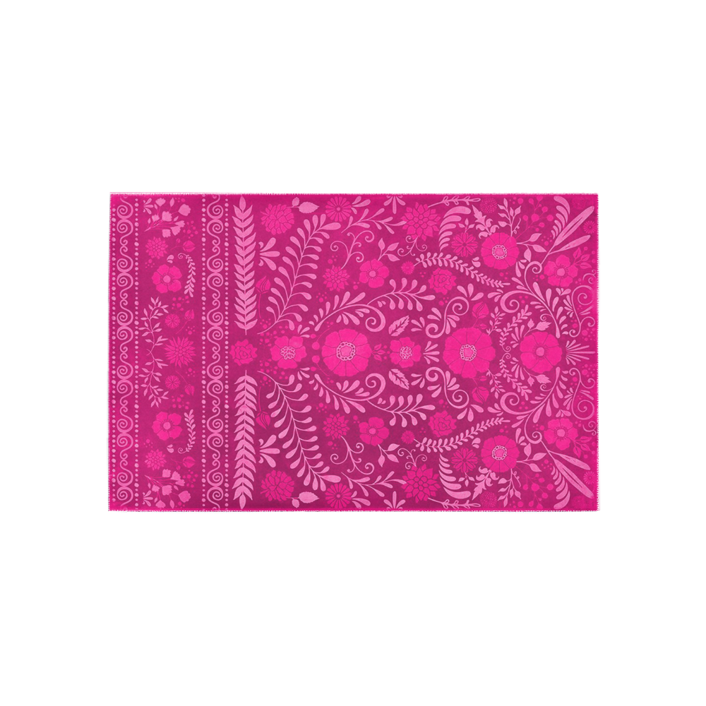 Ayumi Vintage Pink Floral Area Rug 5'x3'3''