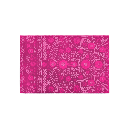 Ayumi Vintage Pink Floral Area Rug 5'x3'3''