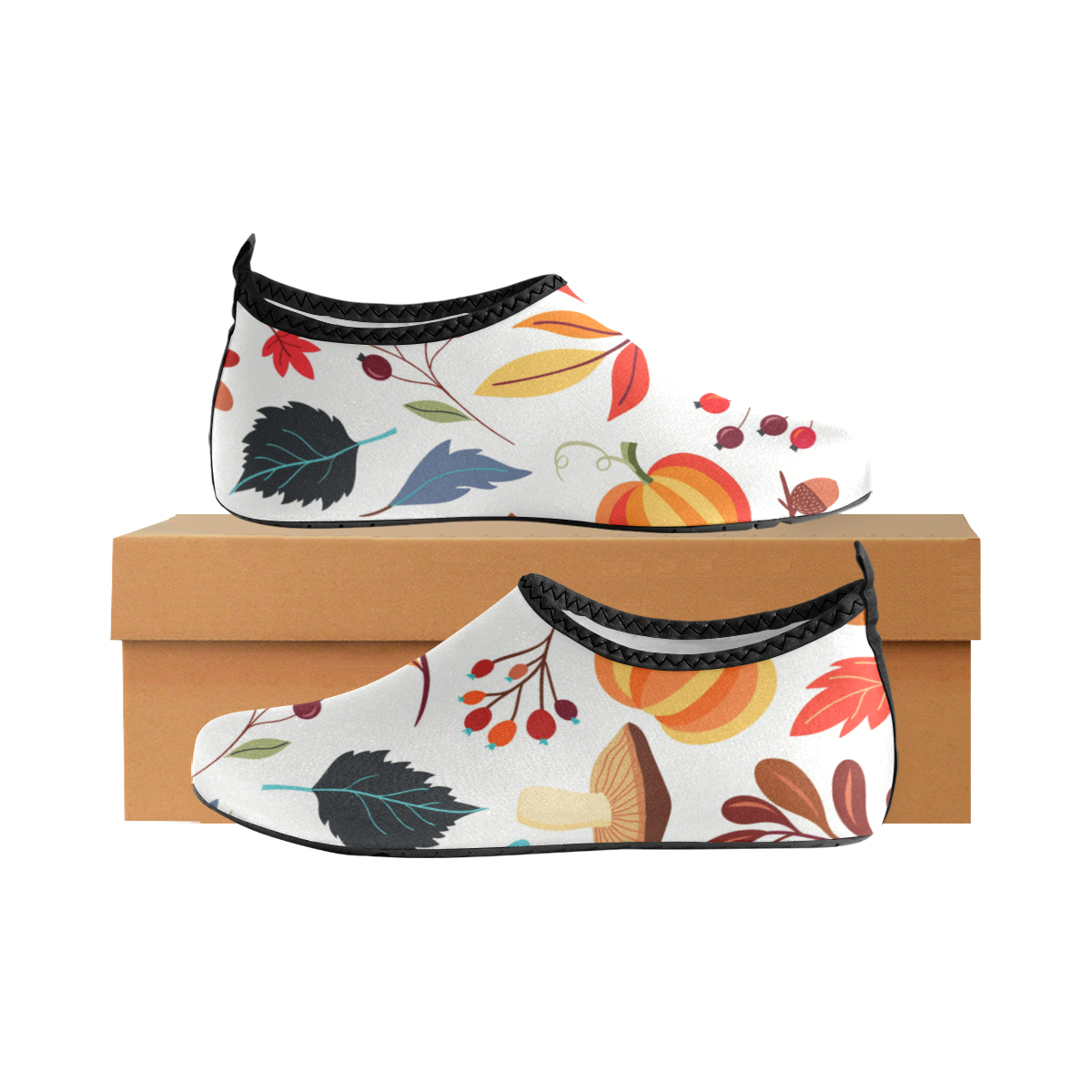 Autumn Mix Women's Slip-On Water Shoes (Model 056)