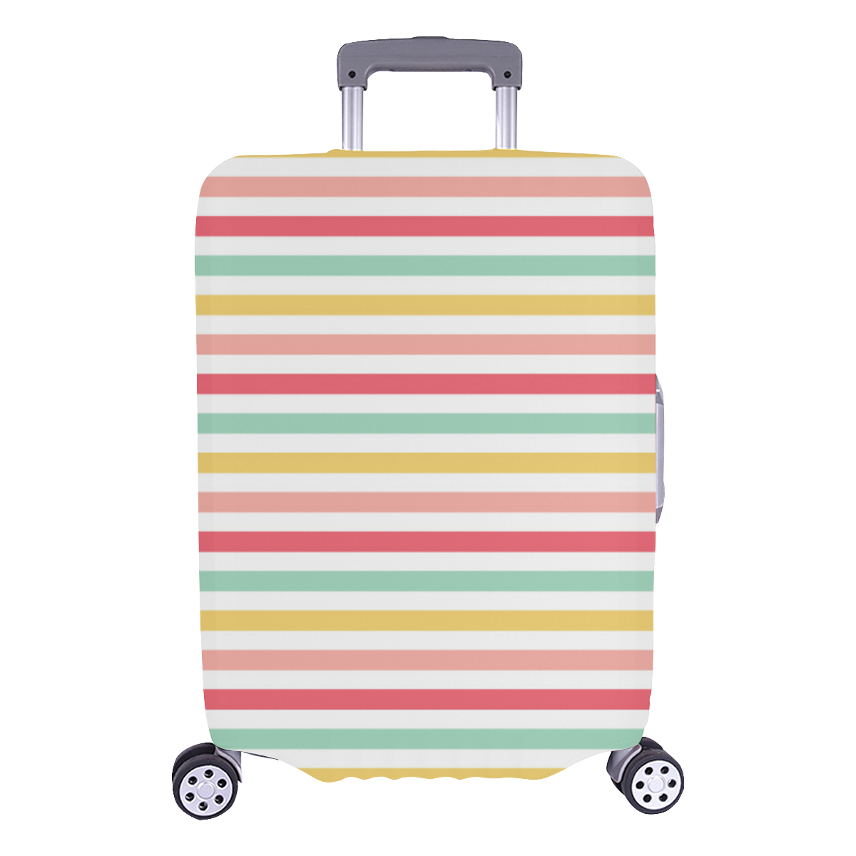 Pastel Stripes Luggage Cover/Large 26"-28"