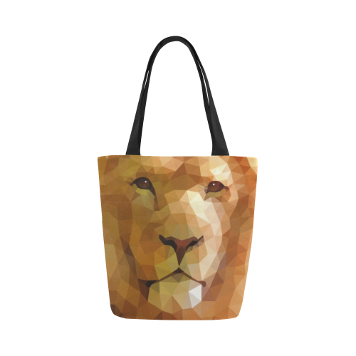 Polymetric Lion Canvas Tote Bag (Model 1657)