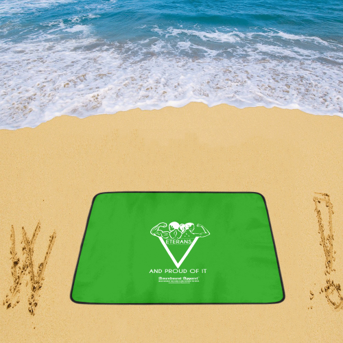 Proud Veterans Beach Mat 78"x 60"