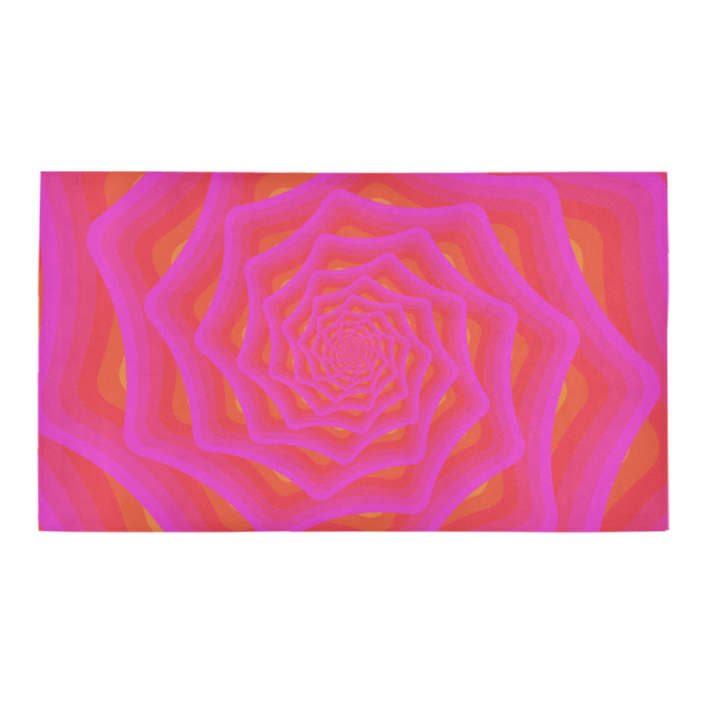 Pink spiral Bath Rug 16''x 28''