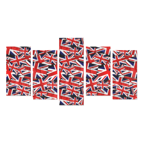 Union Jack British UK Flag Canvas Print Sets E (No Frame)