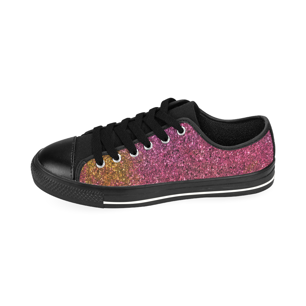 Design exclusive glitters shoes Men's Classic Canvas Shoes/Large Size (Model 018)