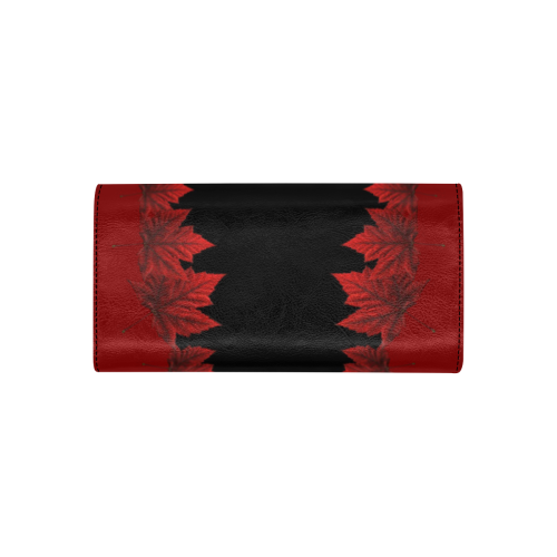 Canada Maple Leaf Wallets Women's Flap Wallet (Model 1707)