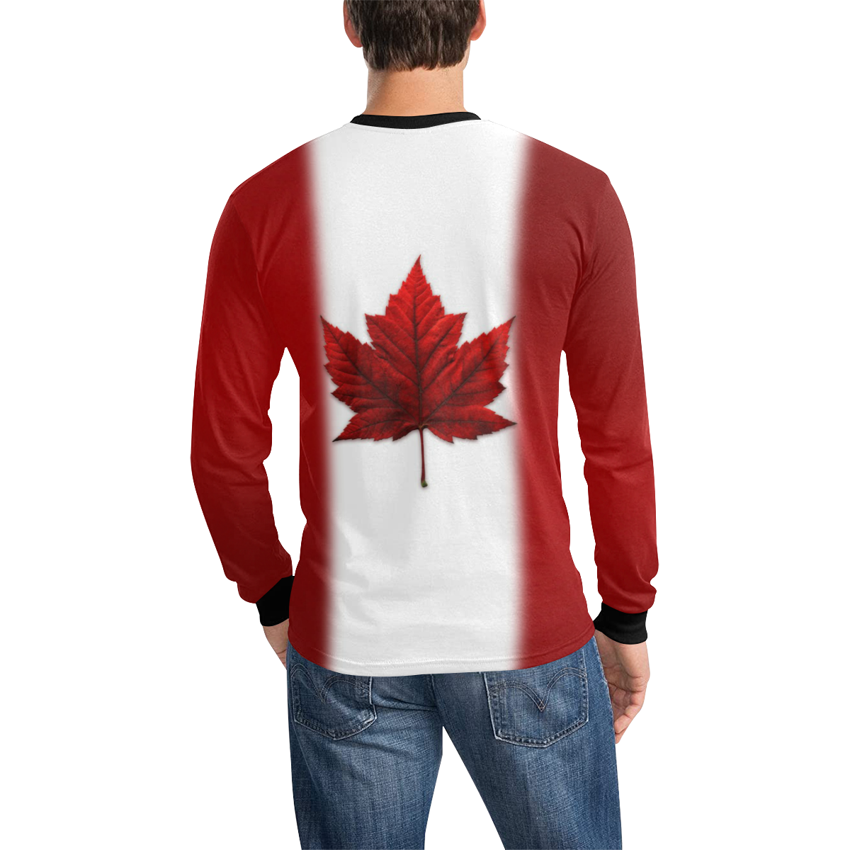 Canada Shirts Long Sleeve Canada Souvenir Men's All Over Print Long Sleeve T-shirt (Model T51)