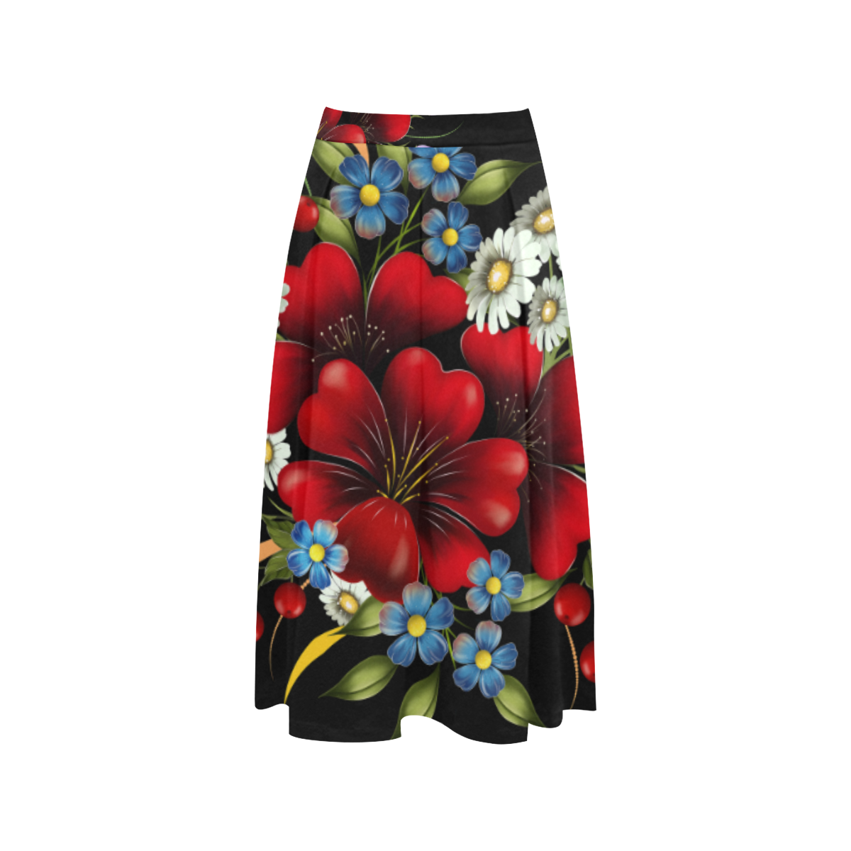 Bouquet Of Flowers Aoede Crepe Skirt (Model D16)