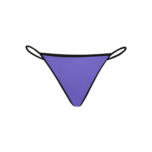 color slate blue Women's All Over Print G-String Panties (Model L35)