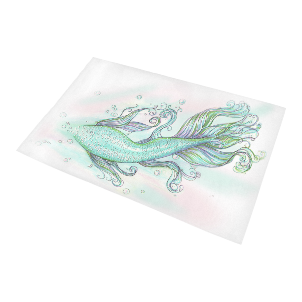 Mermaid Tail Bath Rug 20''x 32''