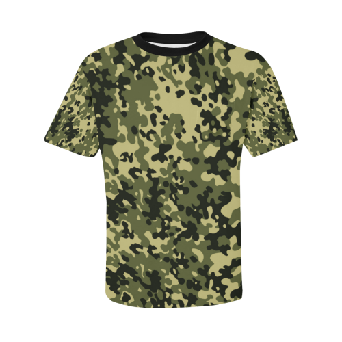 CAMOUFLAGE-GREEN 2 Men's All Over Print T-Shirt with Chest Pocket (Model T56)