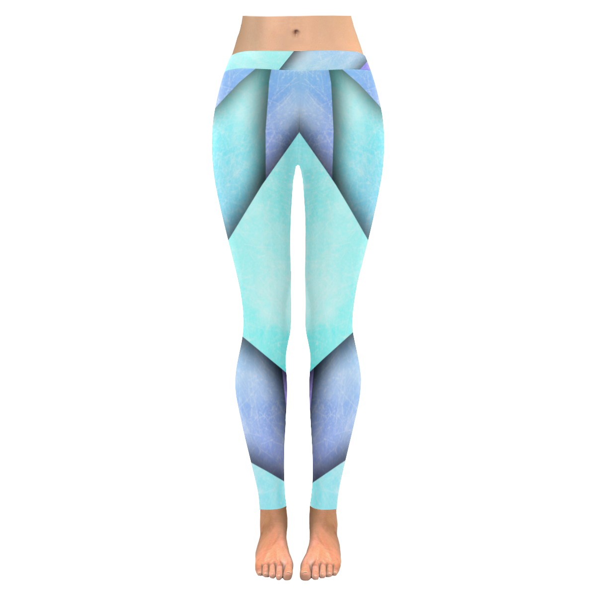 inspired Women's Low Rise Leggings (Invisible Stitch) (Model L05)