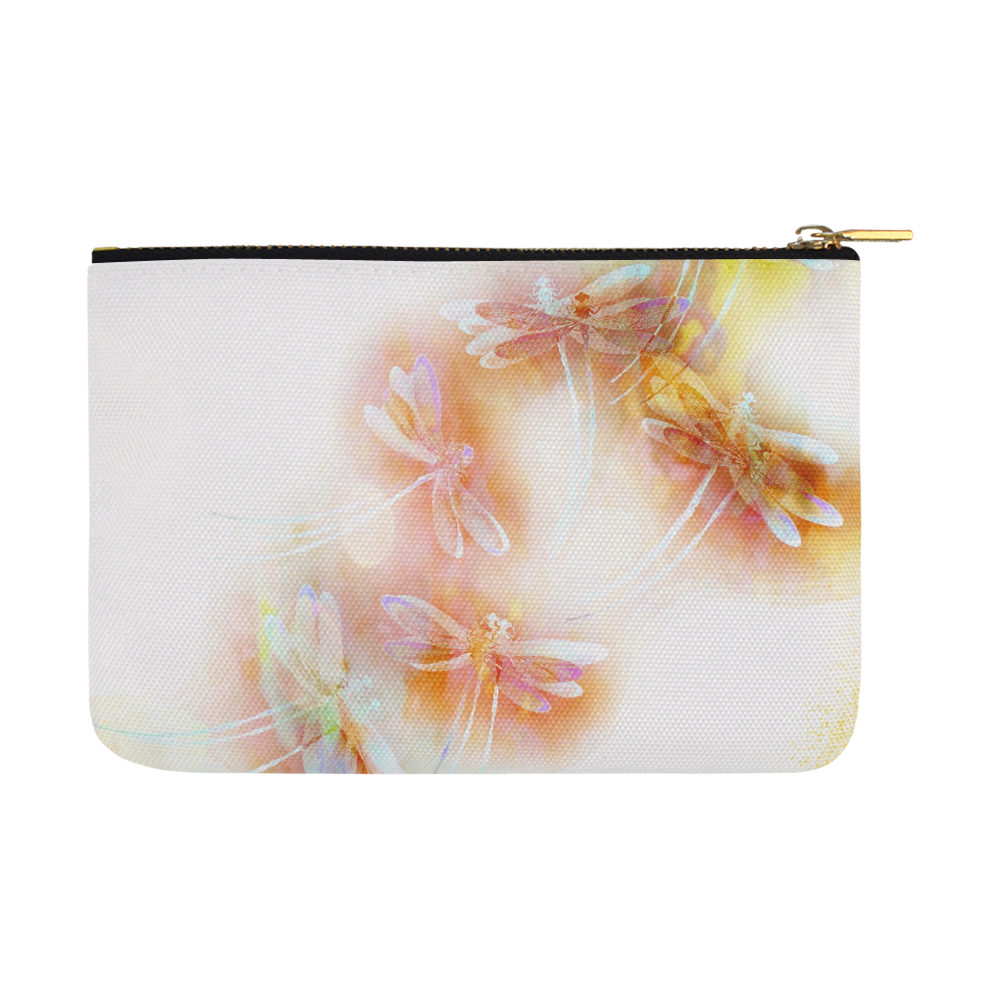 Watercolor dragonflies Carry-All Pouch 12.5''x8.5''