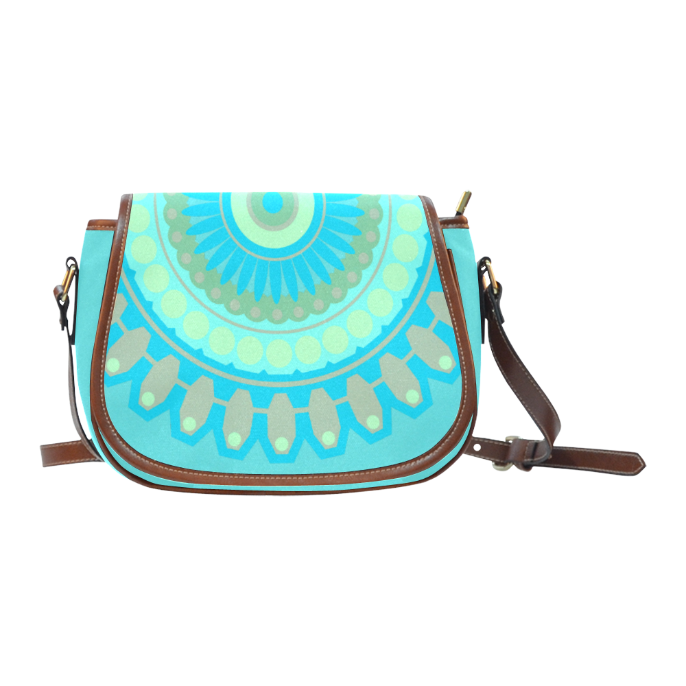 Turquoise Saddle Bag/Small (Model 1649) Full Customization