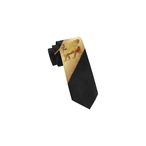 Black and Gold Lamassu Classic Necktie (Two Sides)