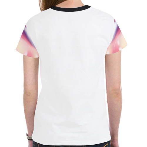 camiseta de mujer con imagen divertida New All Over Print T-shirt for Women (Model T45)