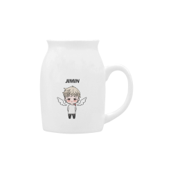 BTS Jimin Angel cute chibi designed by L'Hibiscus Milk Cup (Small) 300ml